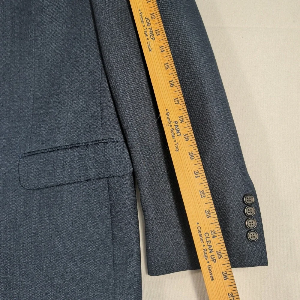 Lauren Ralph Lauren Blazer Mens 44L Blue Two Button Textured Sport Coat 44 Long